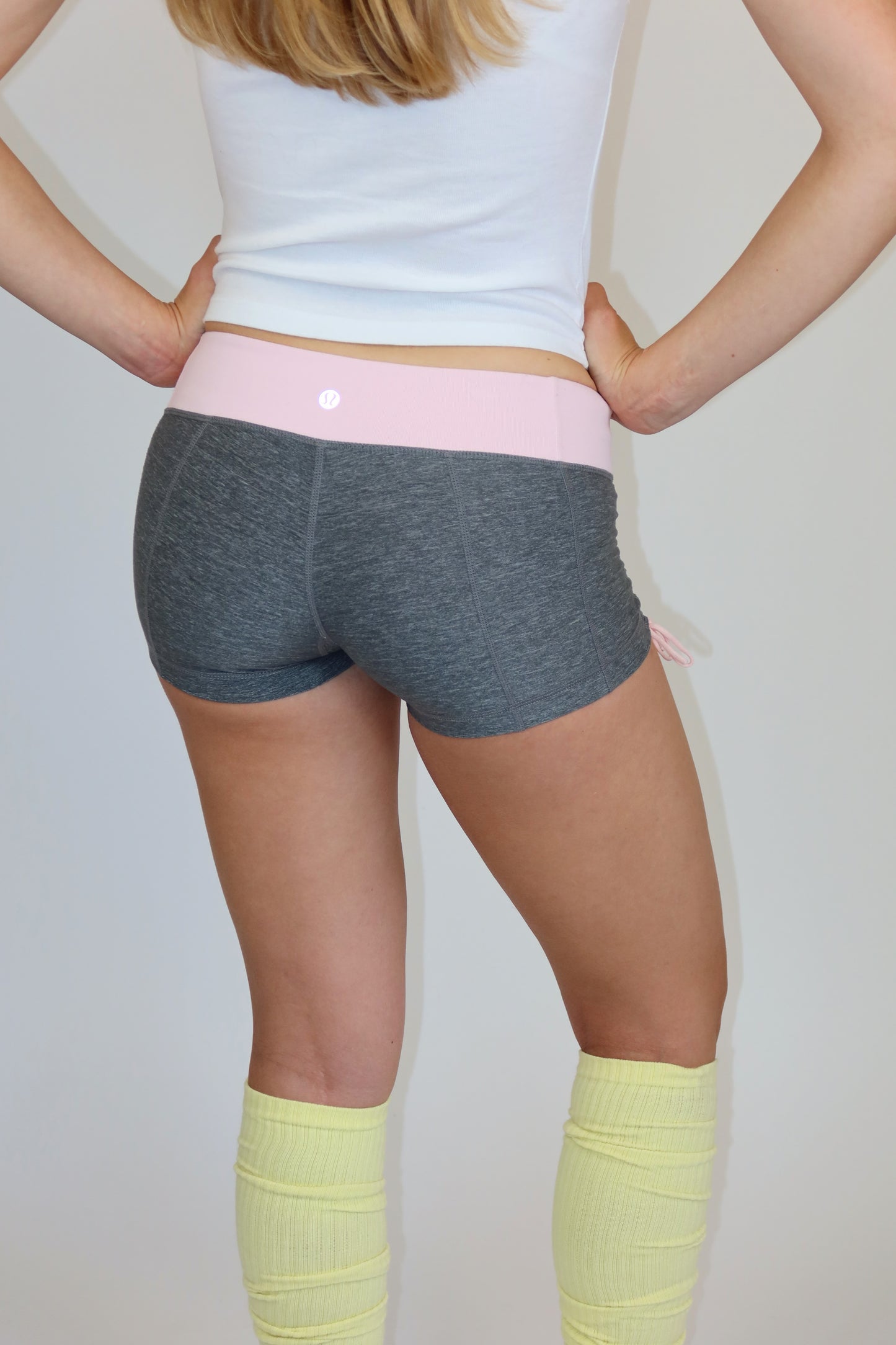 lululemon pink & grey short