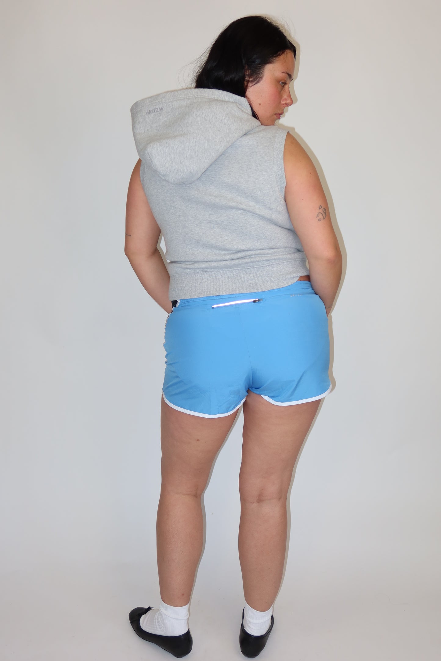 nike black and blue shorts