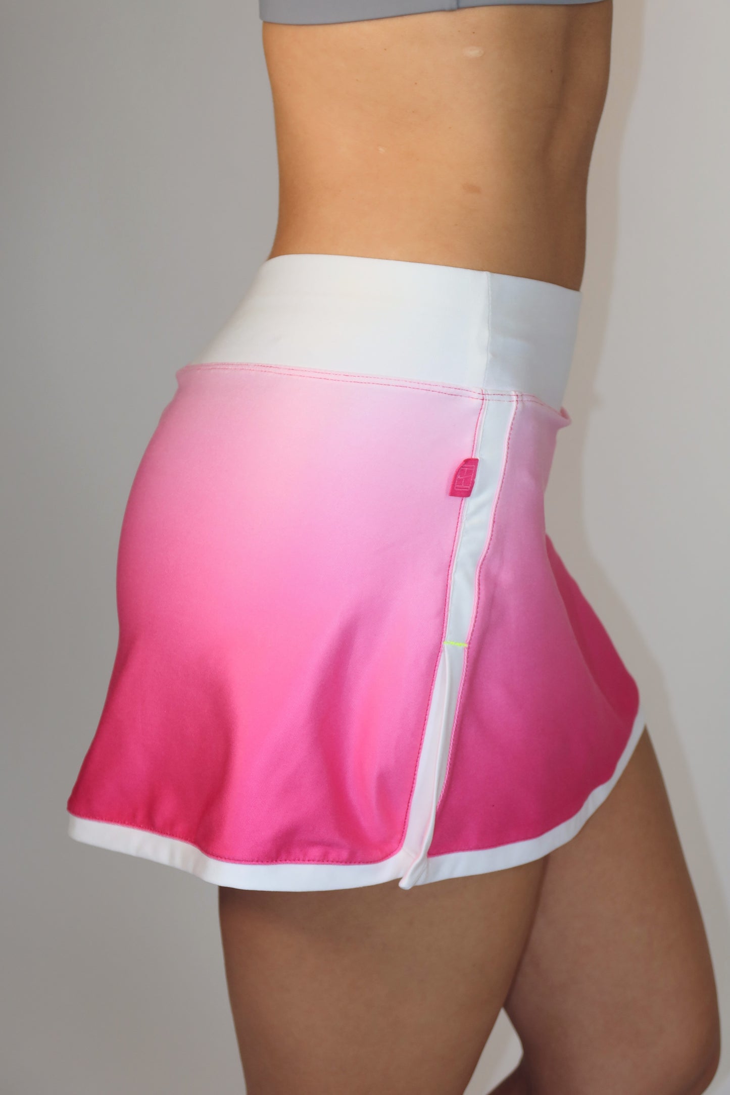 nike pink & white skort