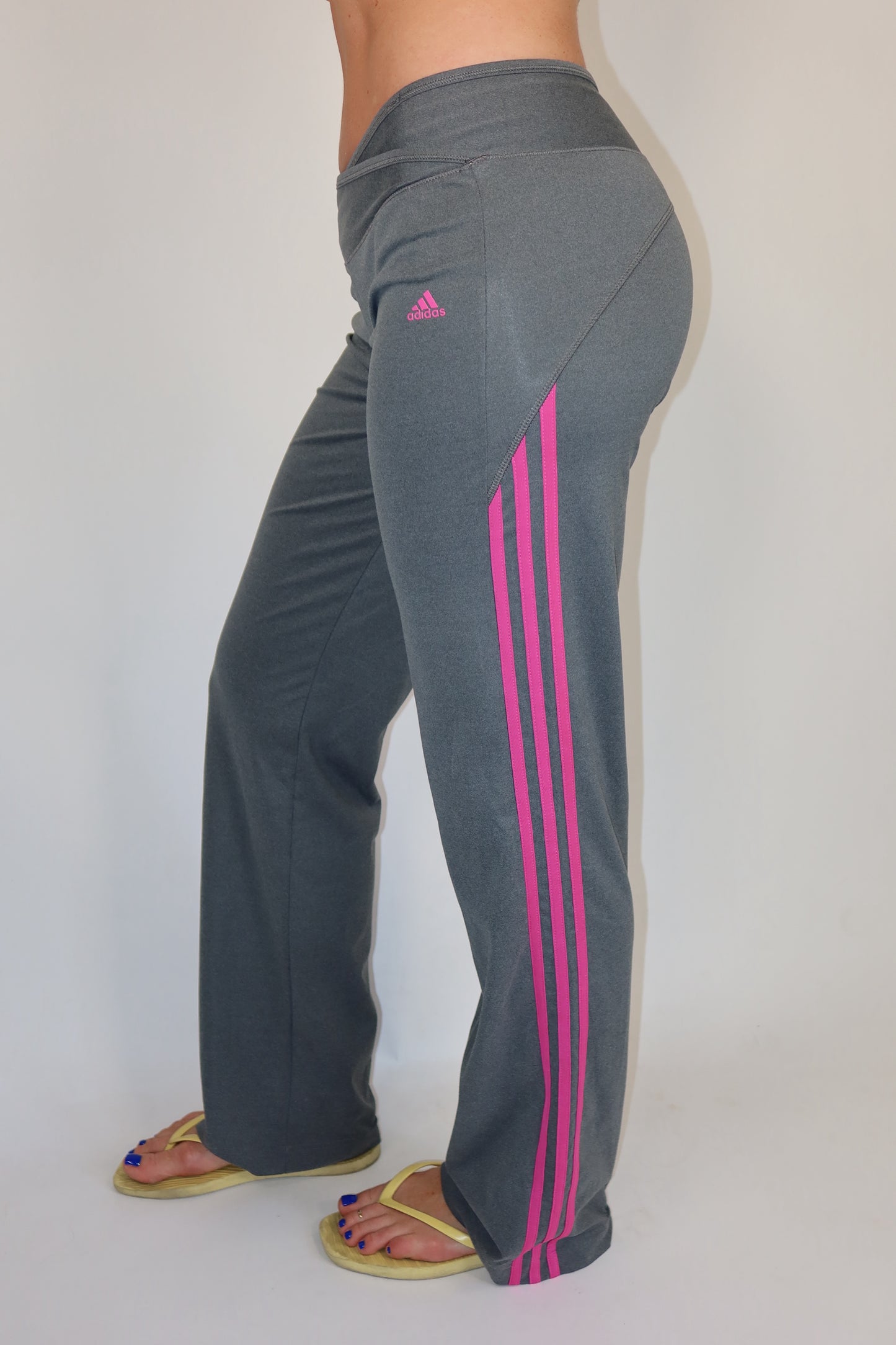 adidas pink and grey pants