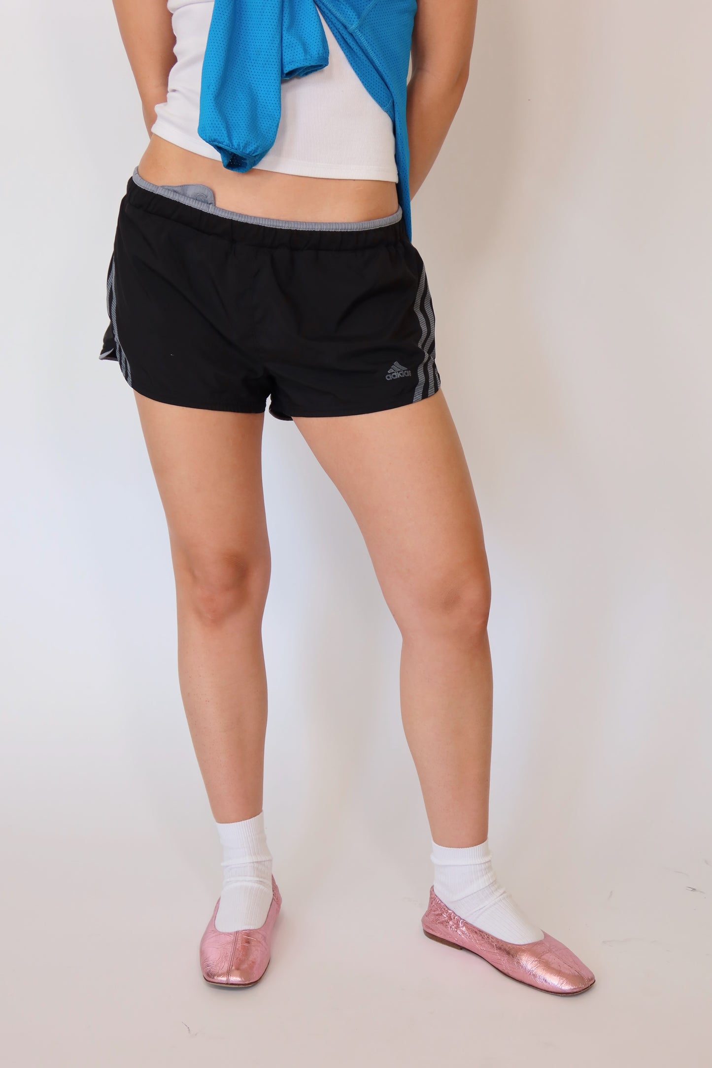 adidas black and grey shorts