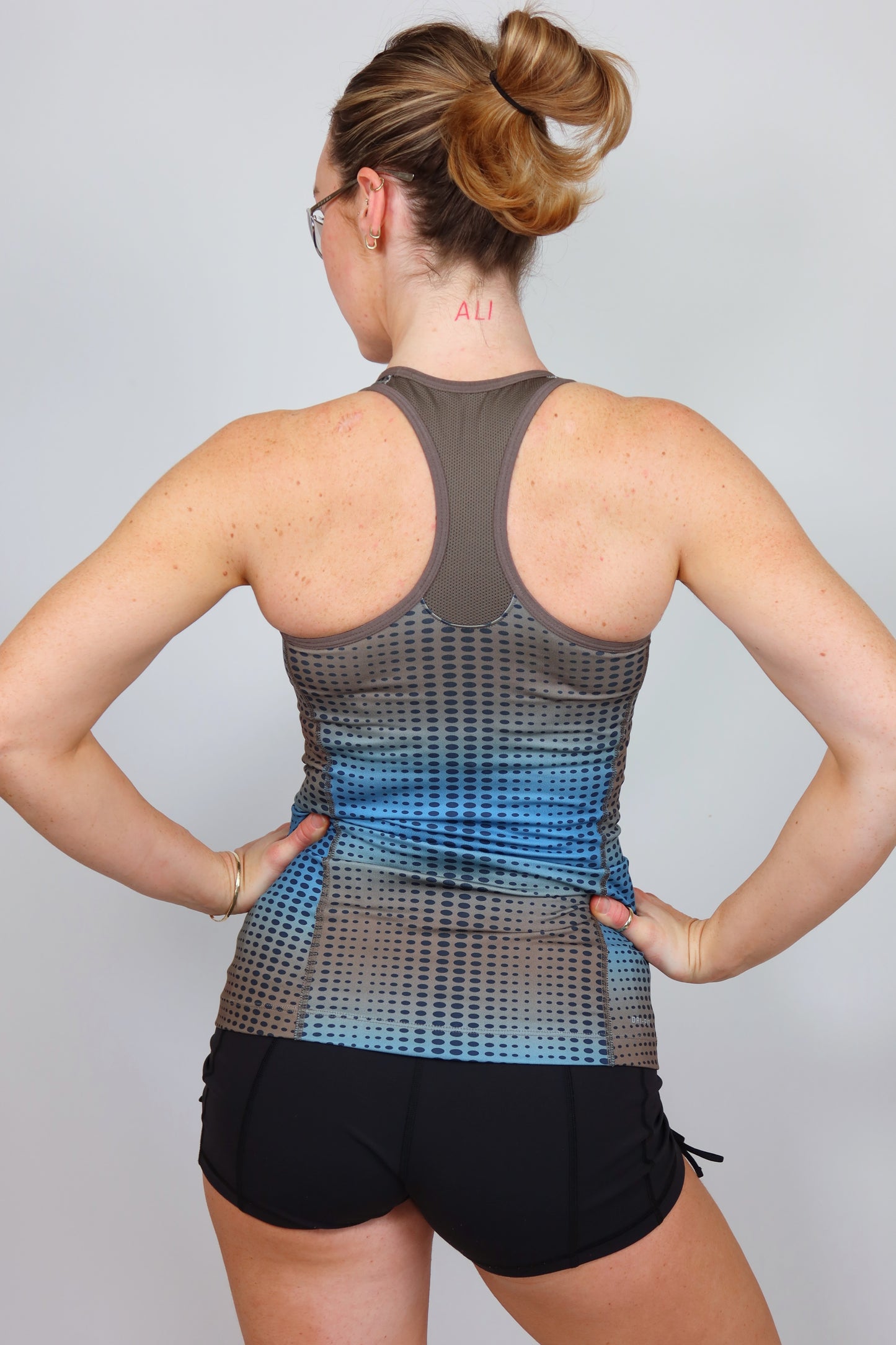 nike blue gradient tank