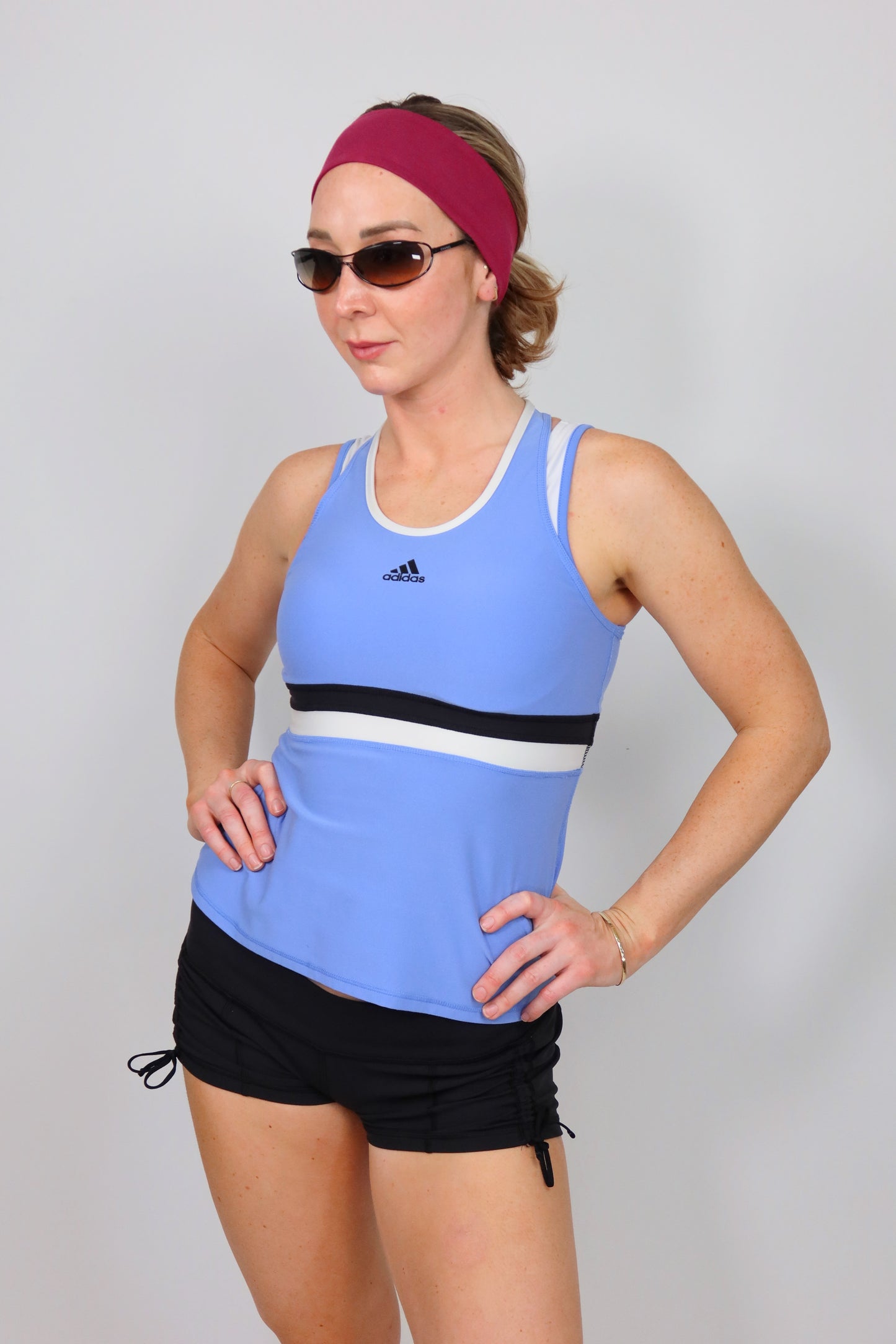 adidas layered strap tank