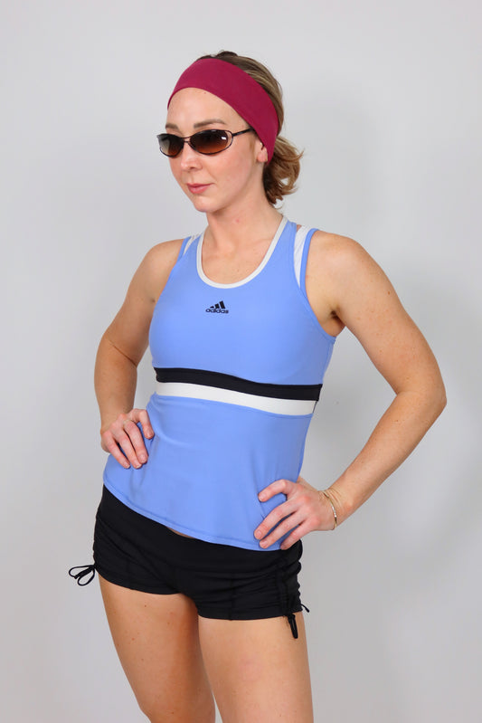 adidas layered strap tank