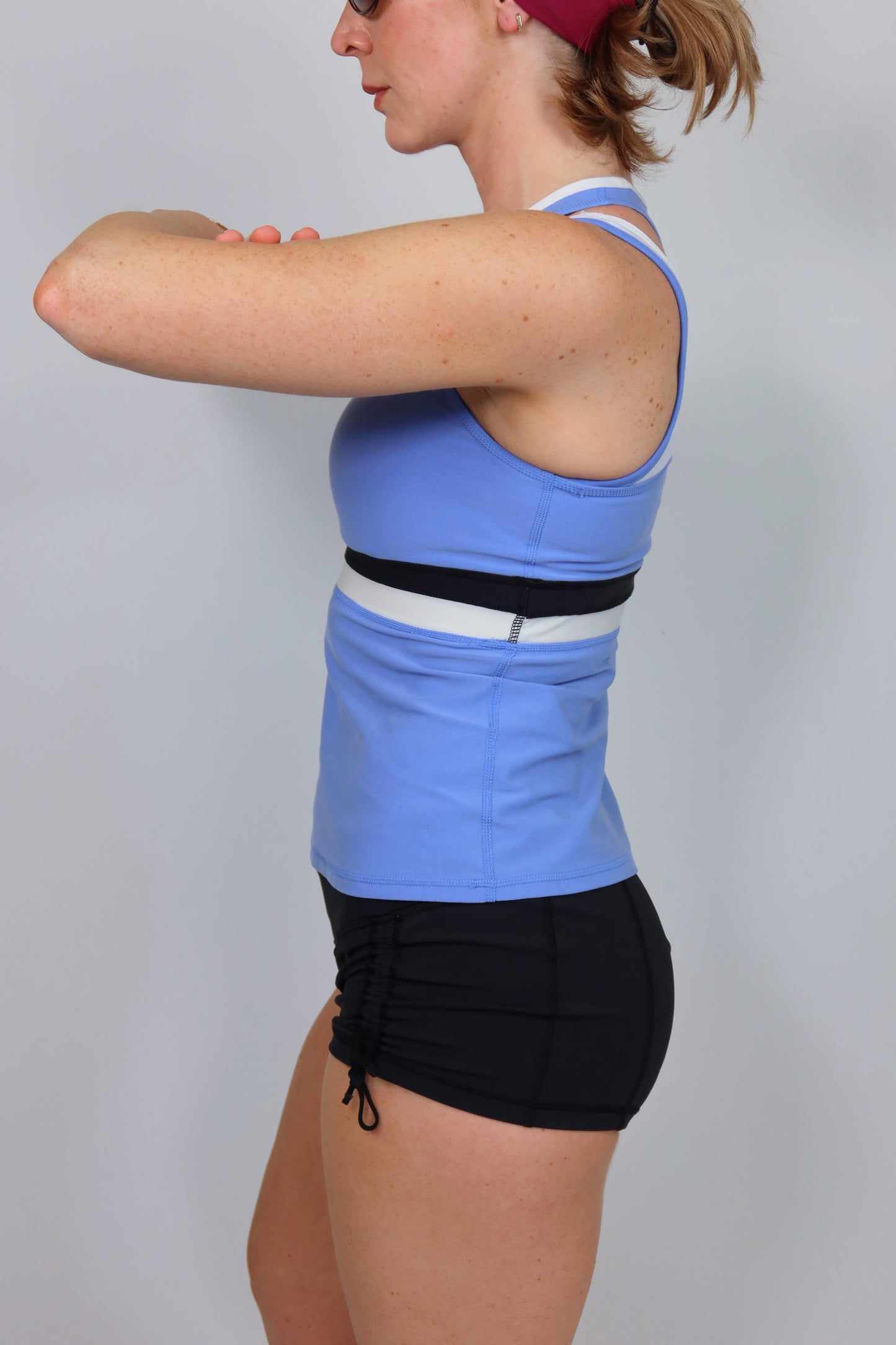 adidas layered strap tank