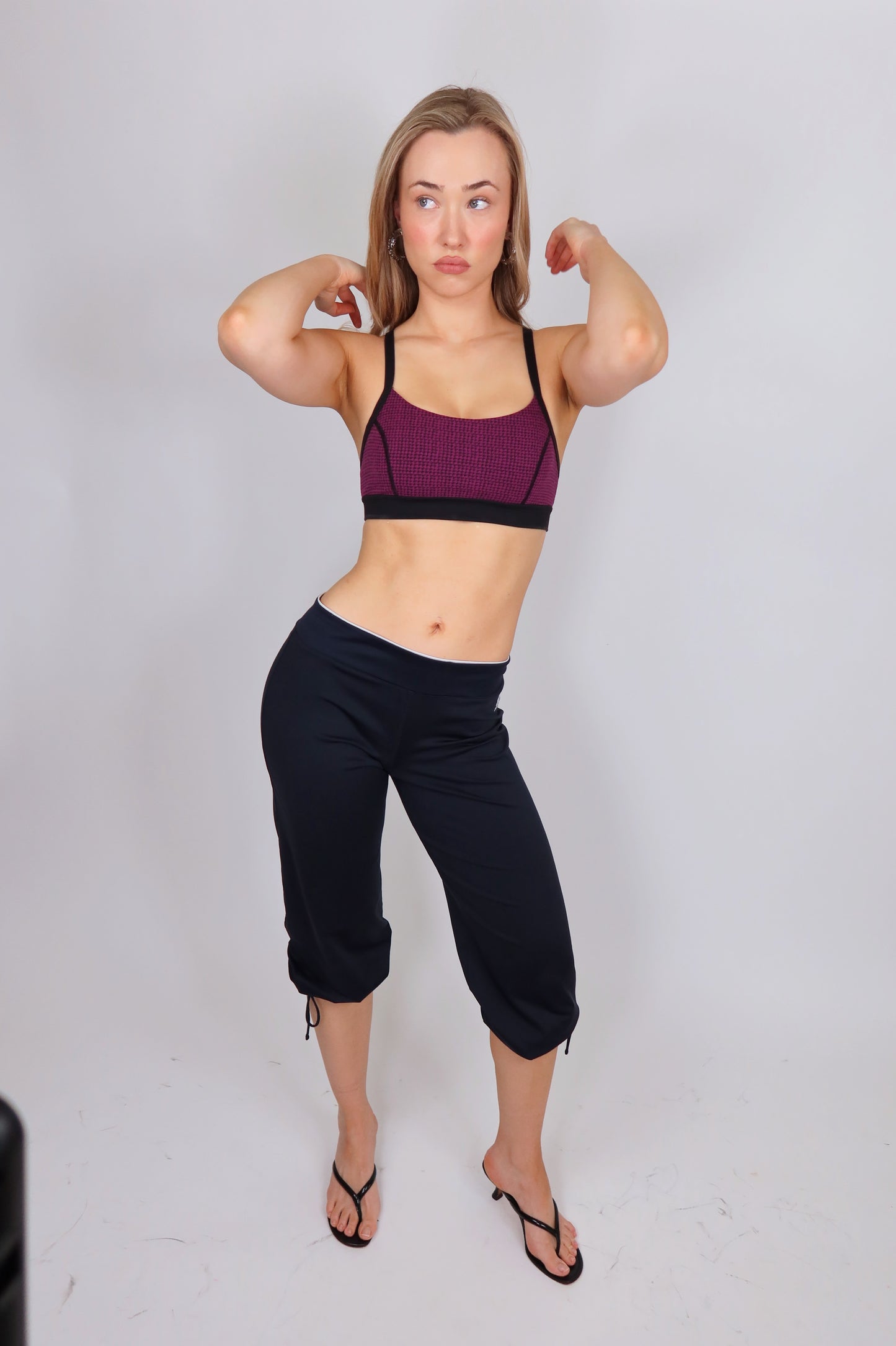 adidas dark navy capris