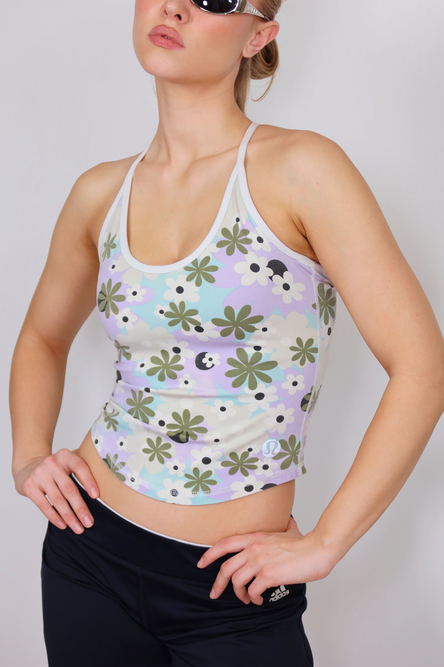 lululemon floral halter top