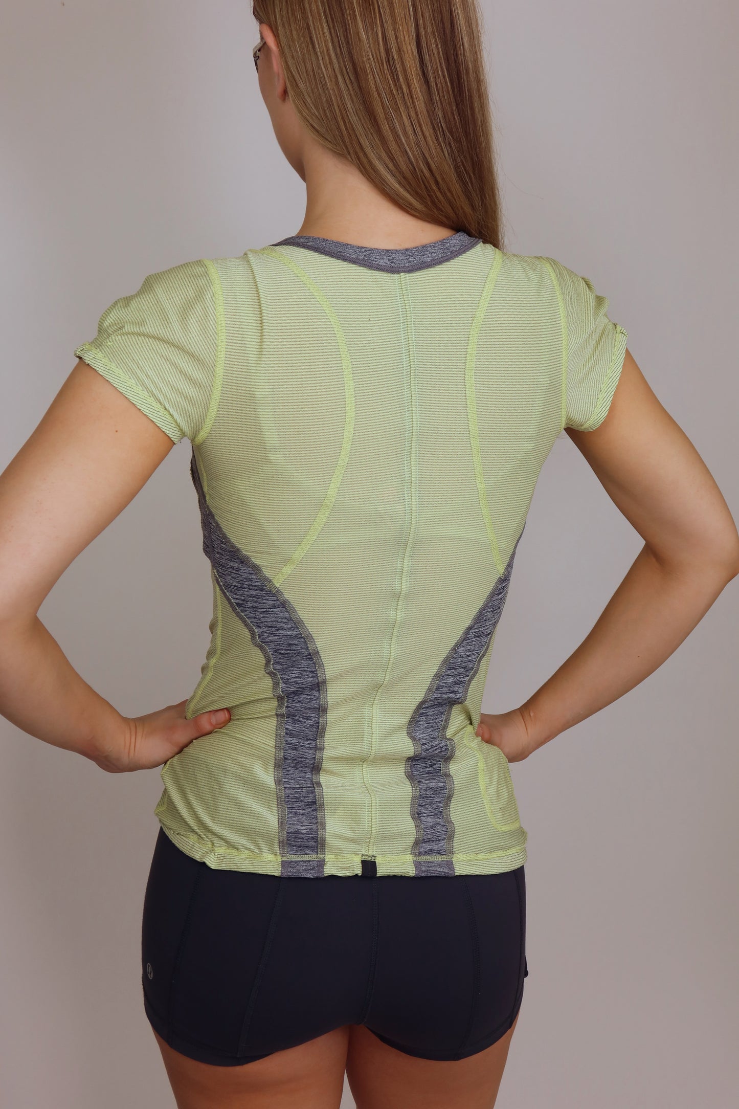 lululemon light green cap sleeve top