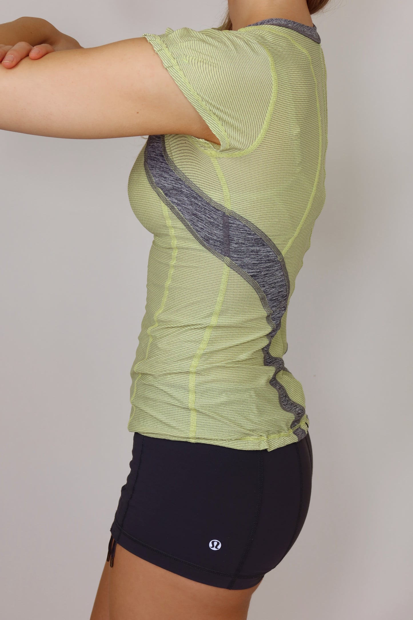 lululemon light green cap sleeve top