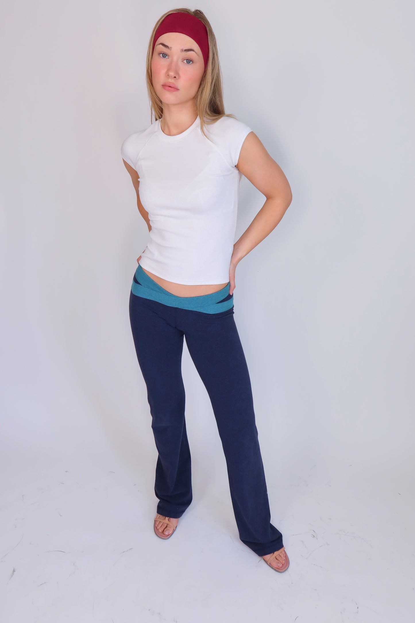 lululemon blue striped pants