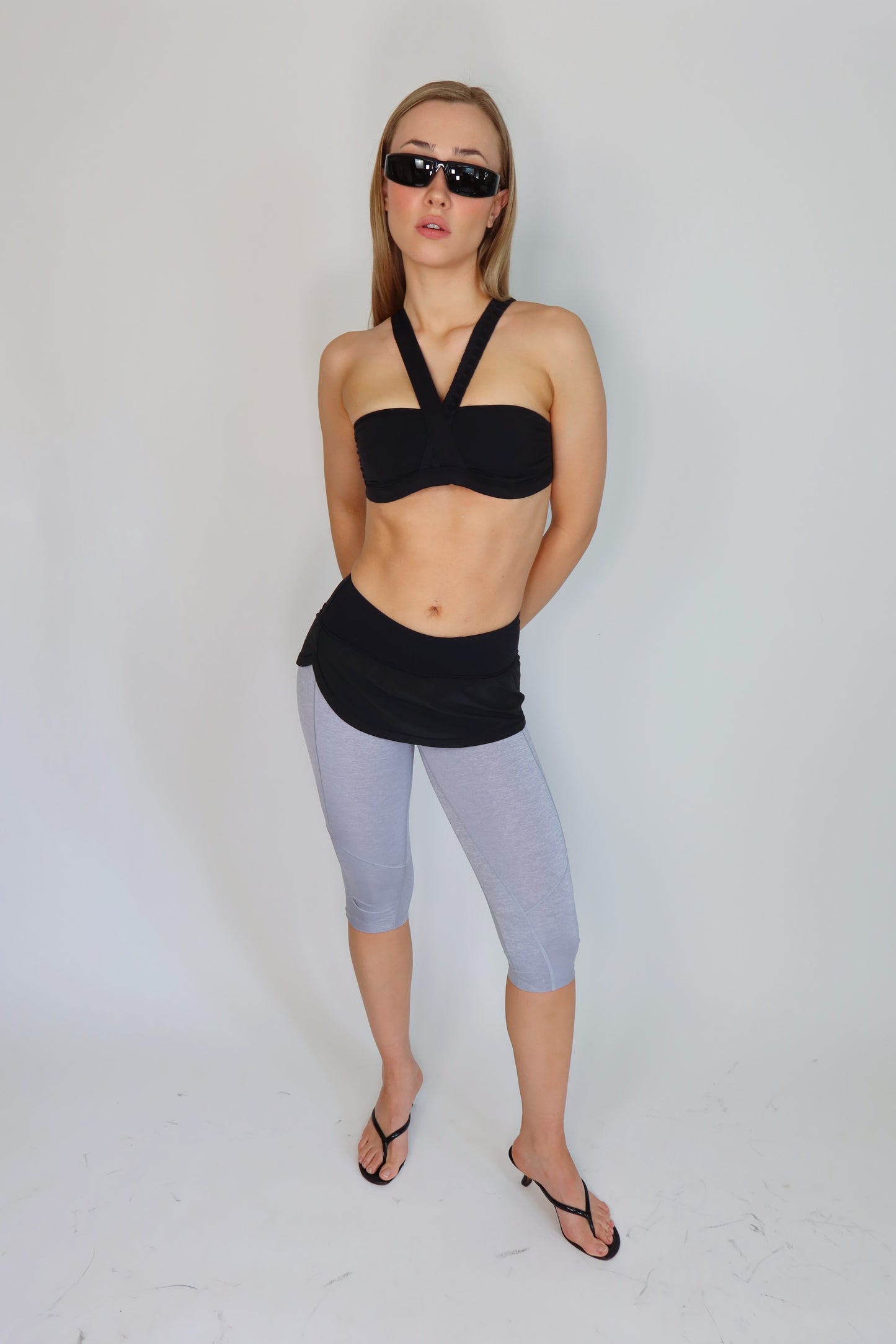 lululemon grey and black skapri