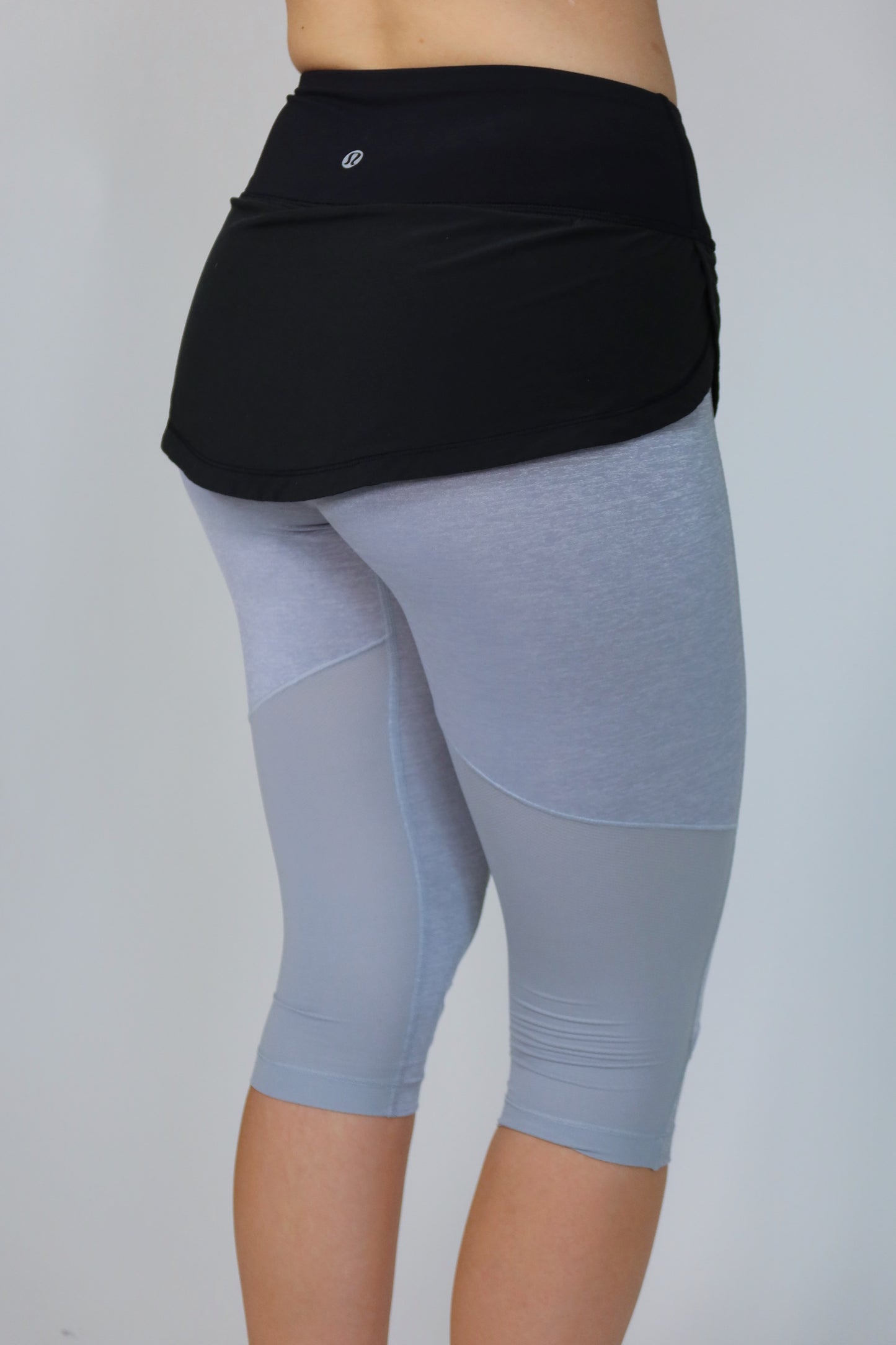 lululemon grey and black skapri