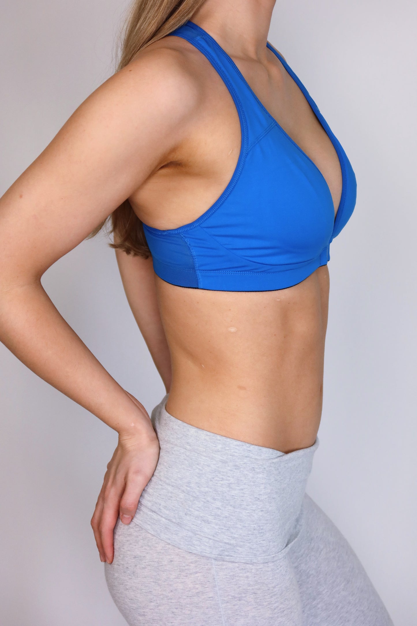 lululemon blue plunge bra