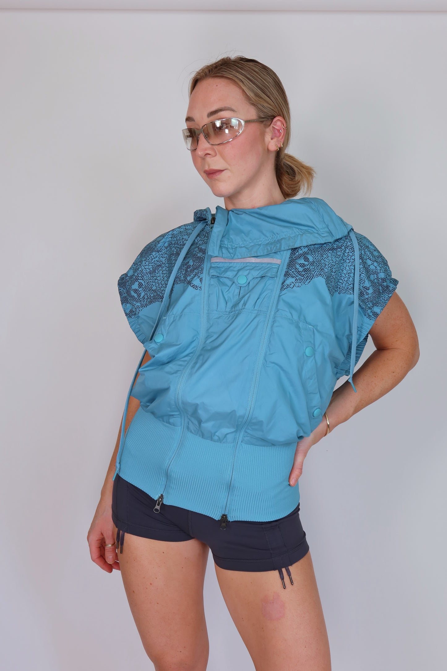 adidas by stella mccartney blue vest