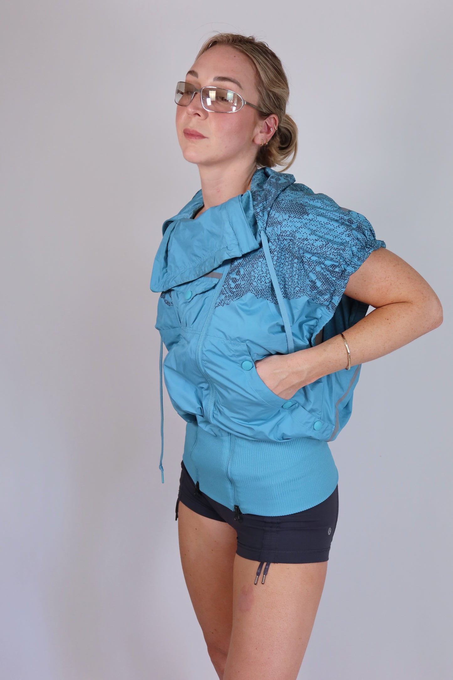 adidas by stella mccartney blue vest