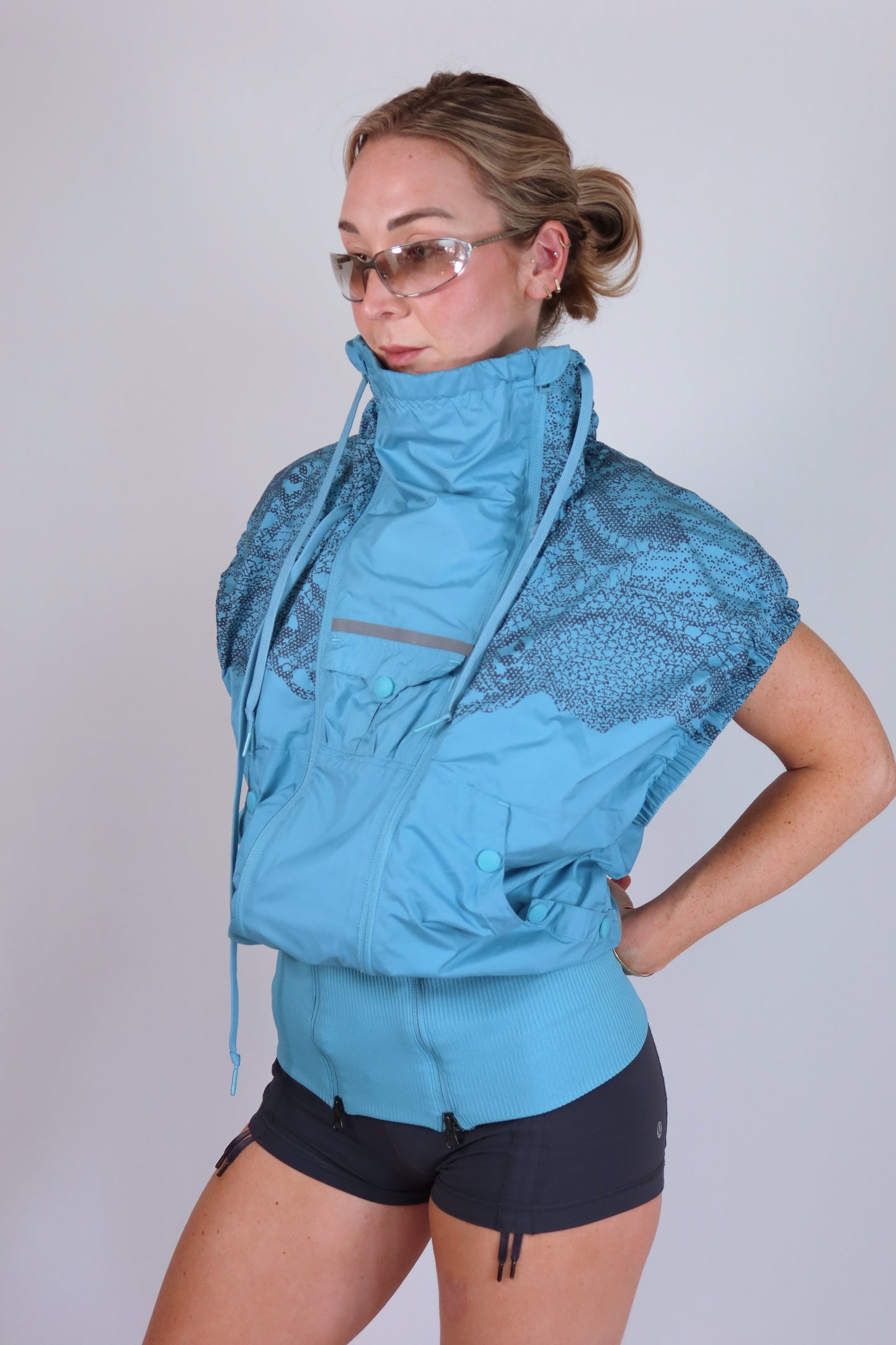 adidas by stella mccartney blue vest
