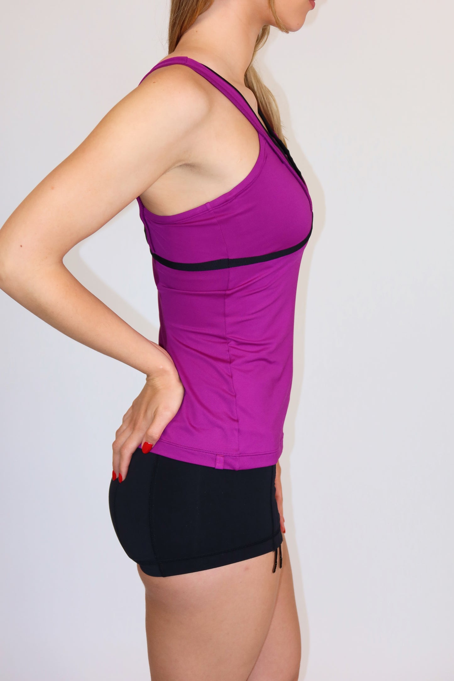 nike purple halter tank top