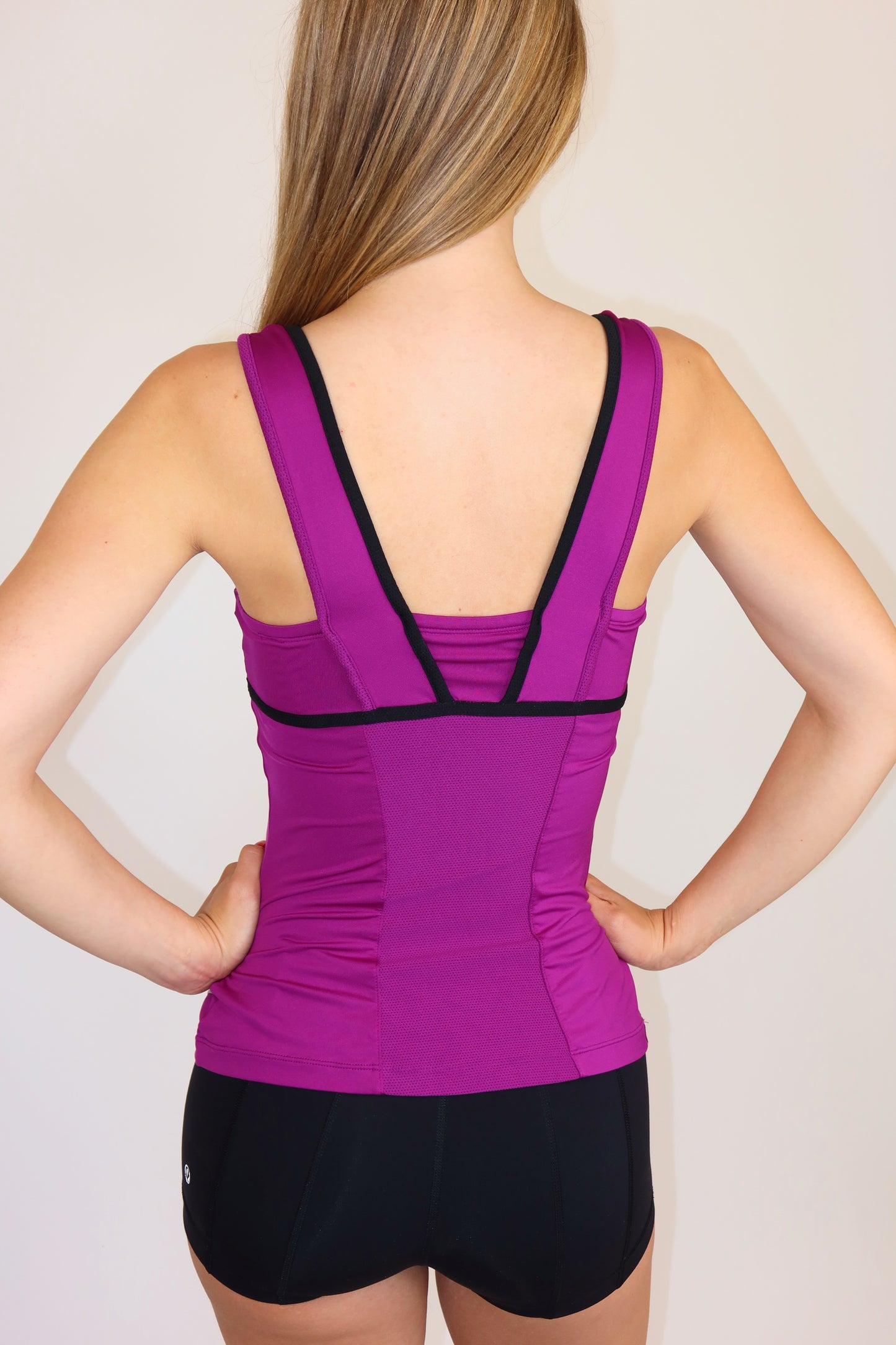 nike purple halter tank top
