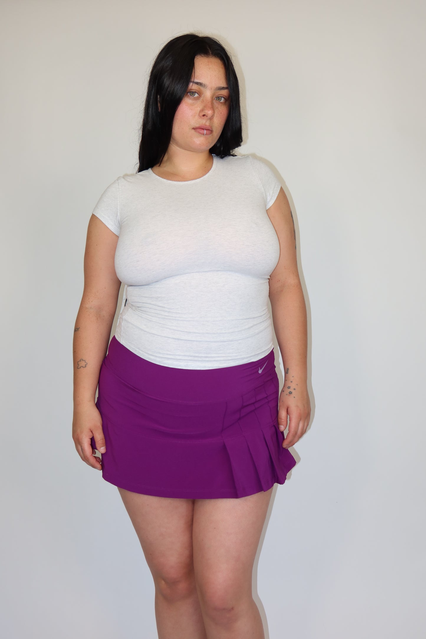 nike purple skort