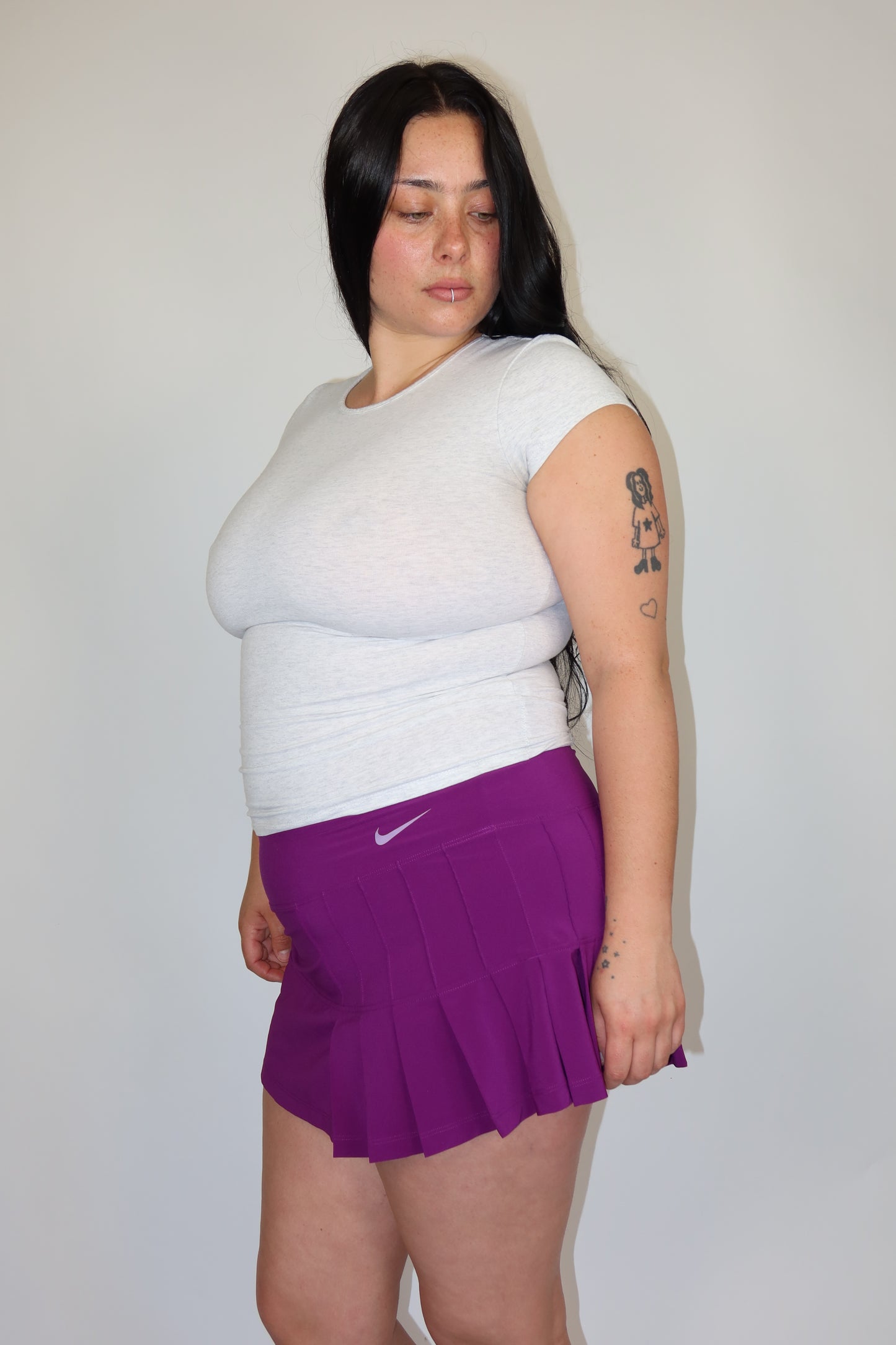 nike purple skort