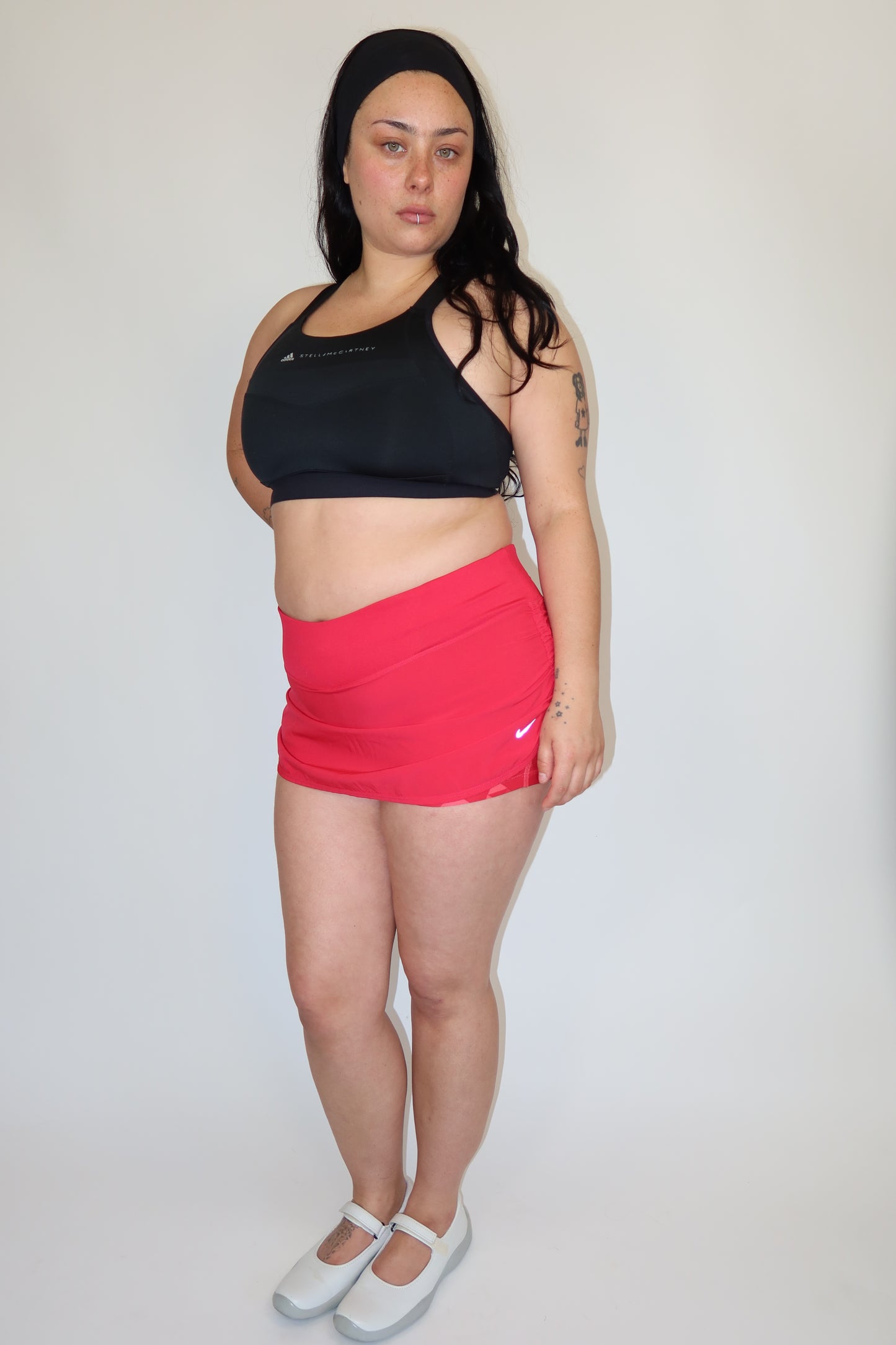 nike red skort
