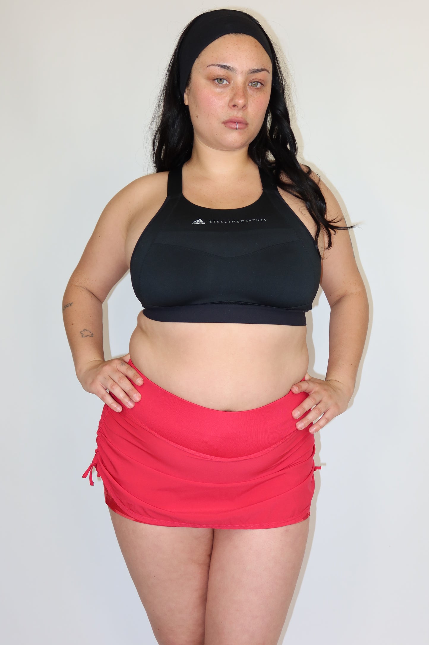 nike red skort