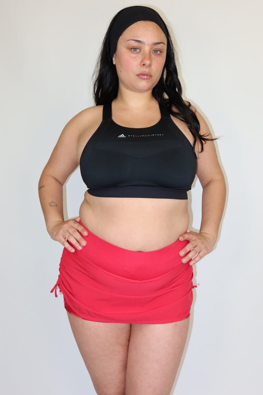 nike red skort