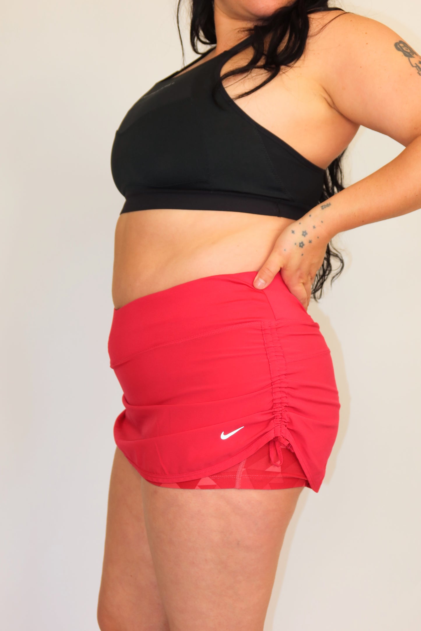 nike red skort