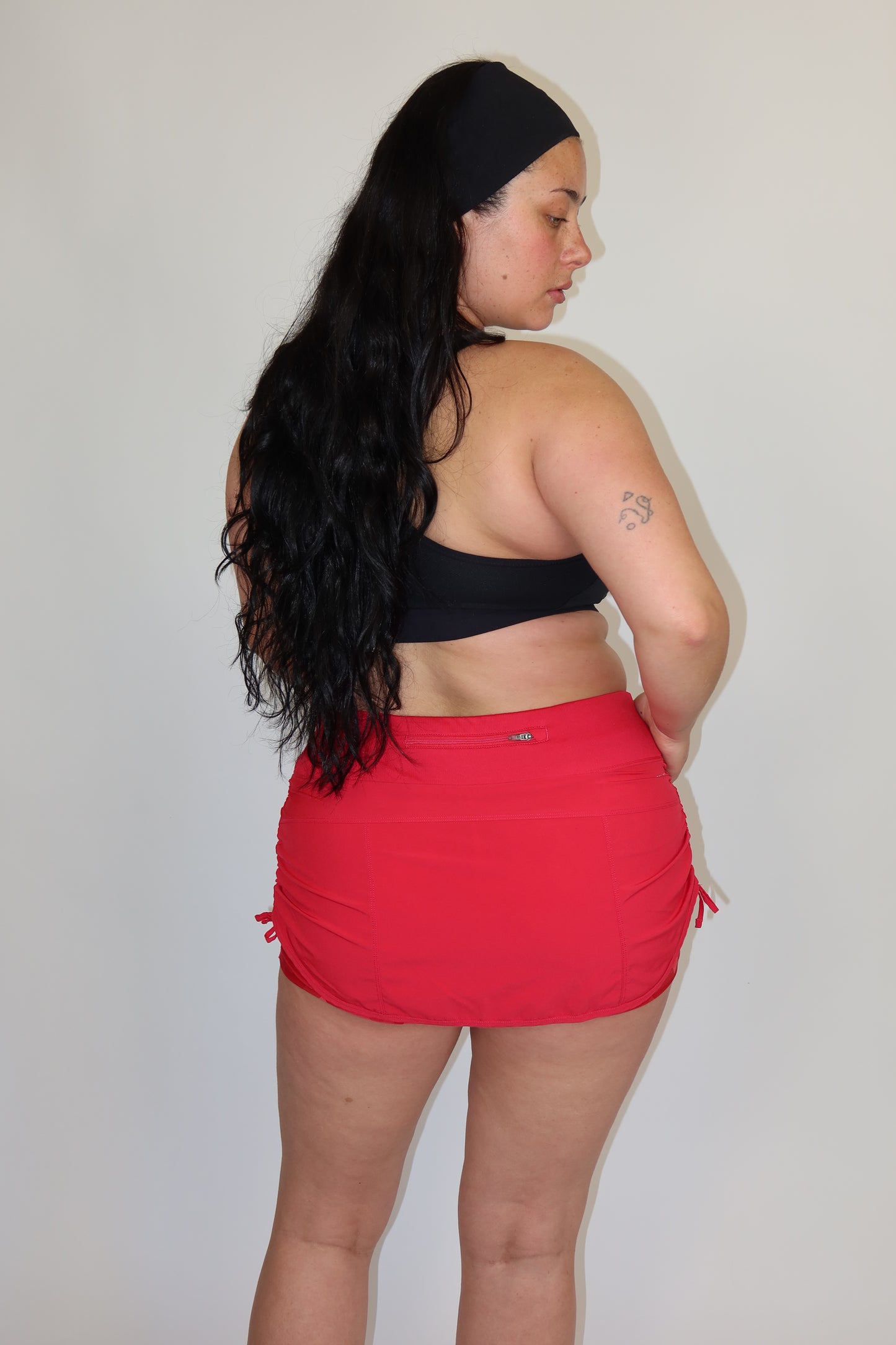 nike red skort