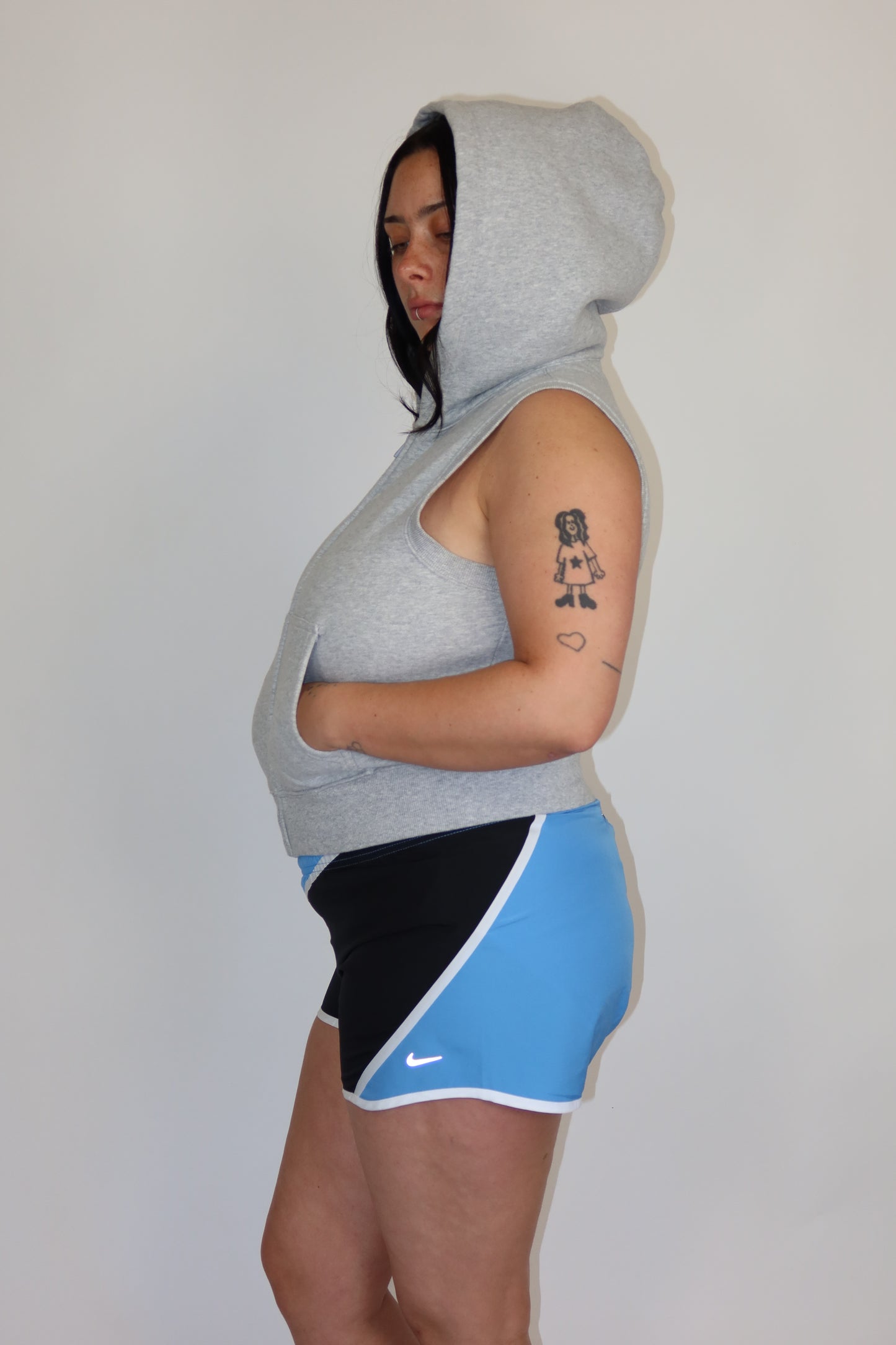nike black and blue shorts