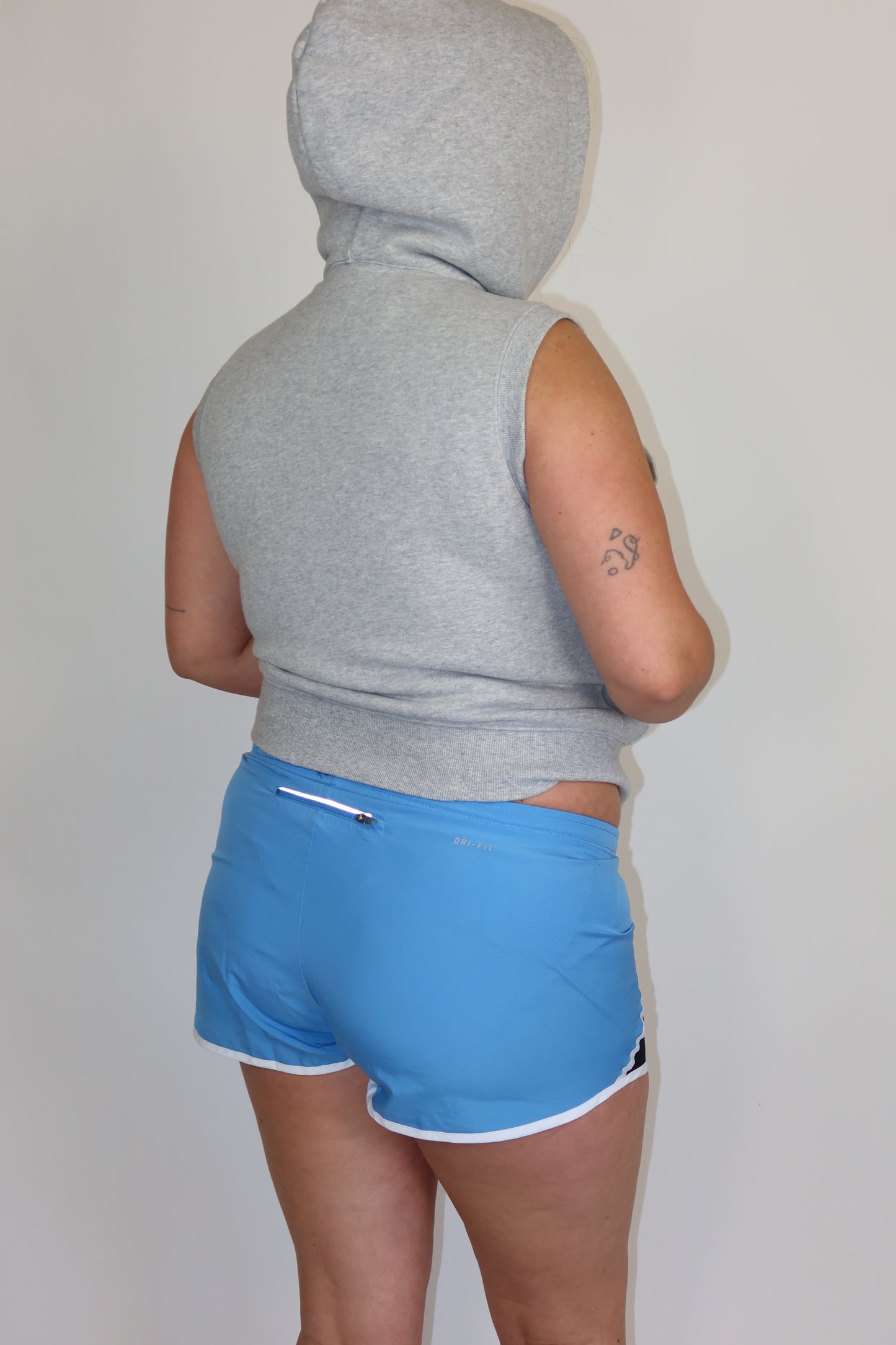 nike black and blue shorts