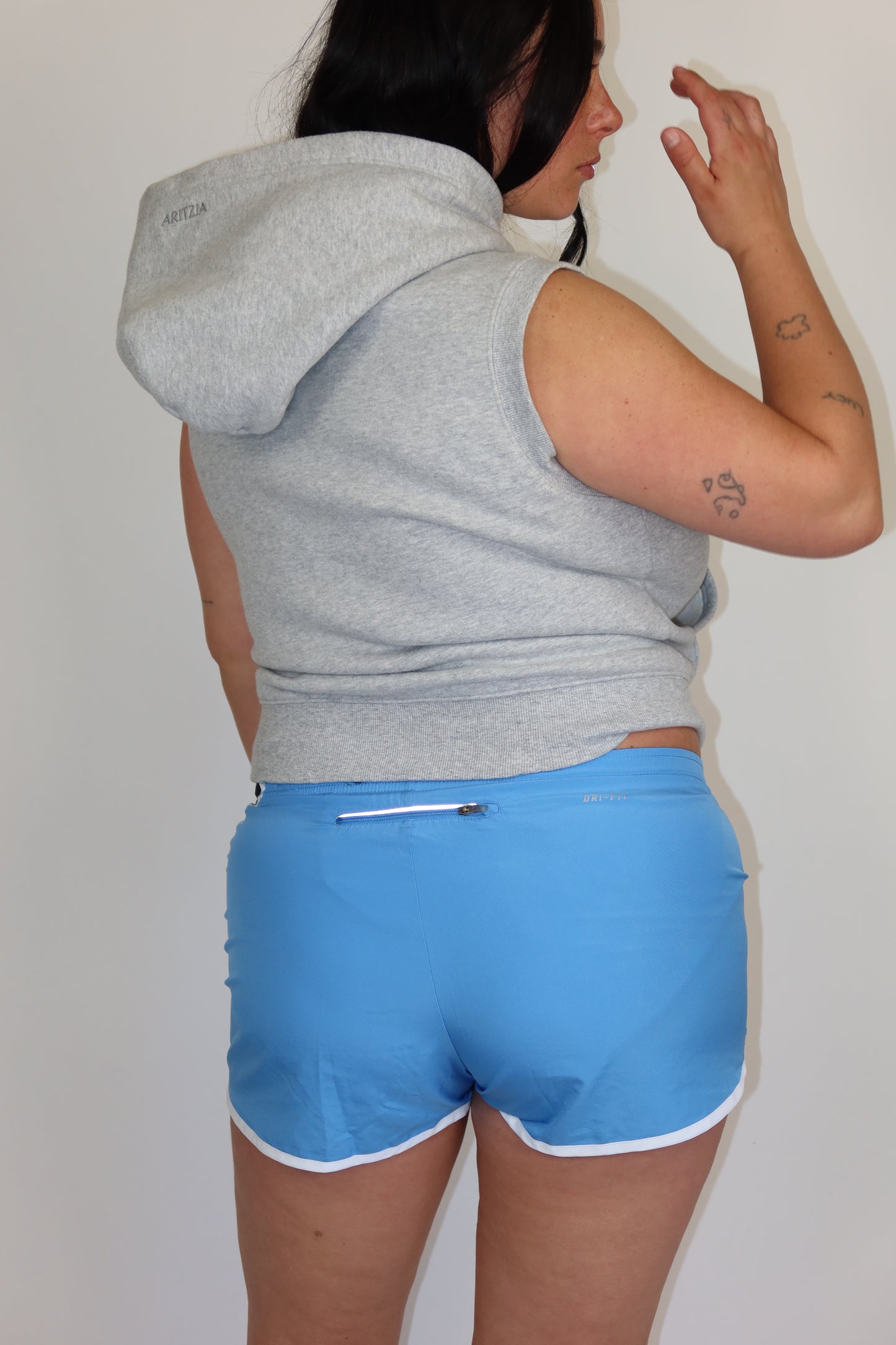 nike black and blue shorts