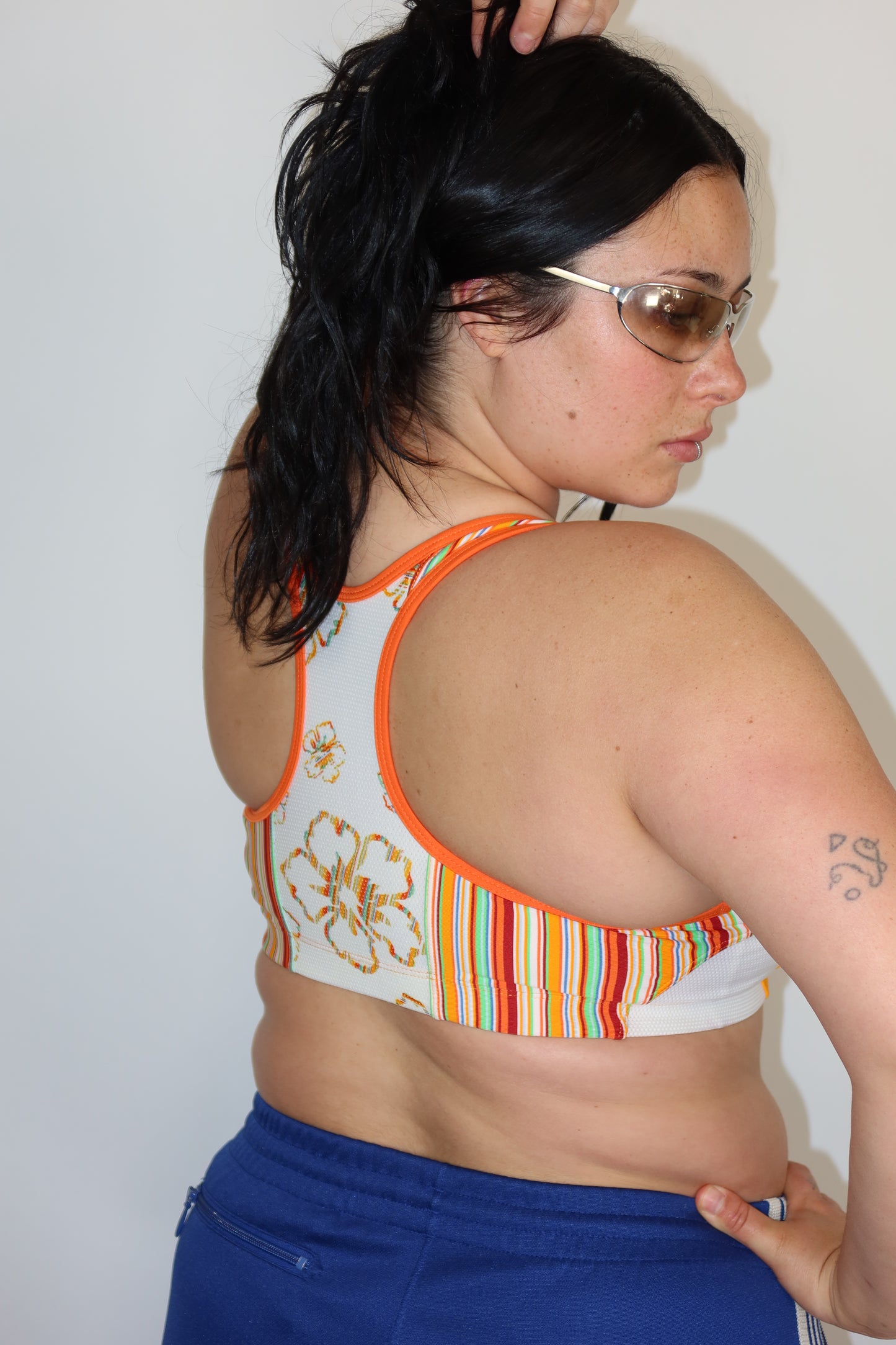 nike orange bra