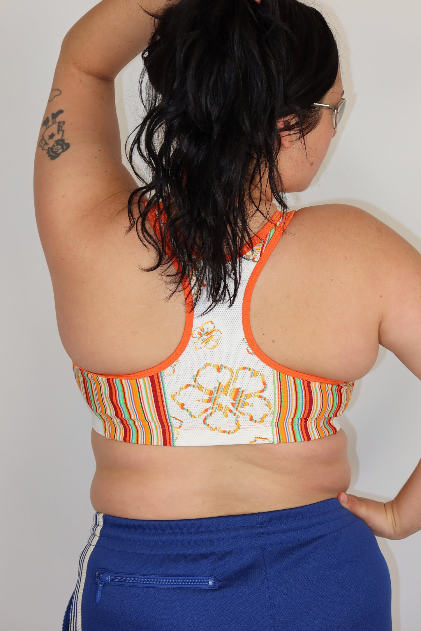 nike orange bra