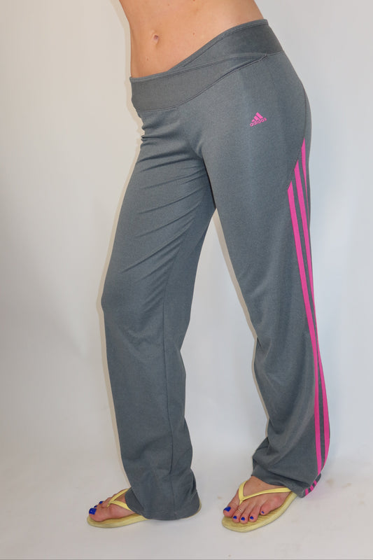 adidas pink and grey pants